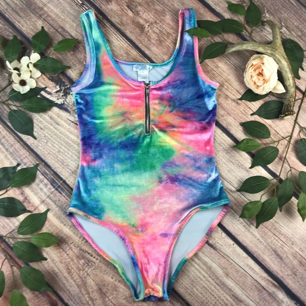 iheartraves y2k tie dye rave Velvet Size Small Bodysuit